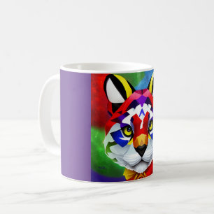 Alexander's Cat purple centre mug