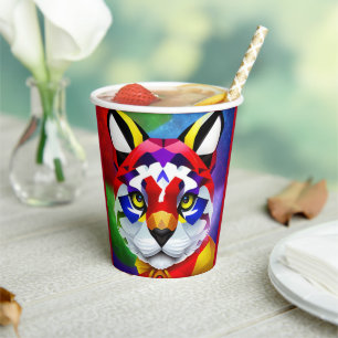 Alexander's Cat red paper cups