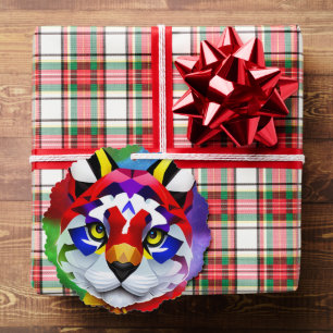 Alexander's Cat scalloped paper ornament