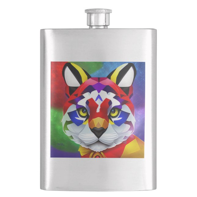 Alexander's Cat stainless steel flask (Front)