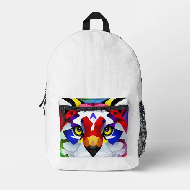 Alexander's Cat white backpack (Front)