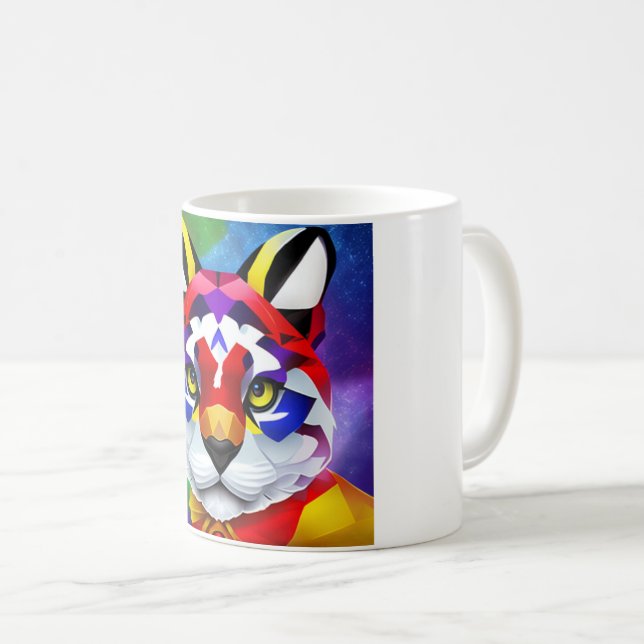 Alexander's Cat white centre mug (Front Right)