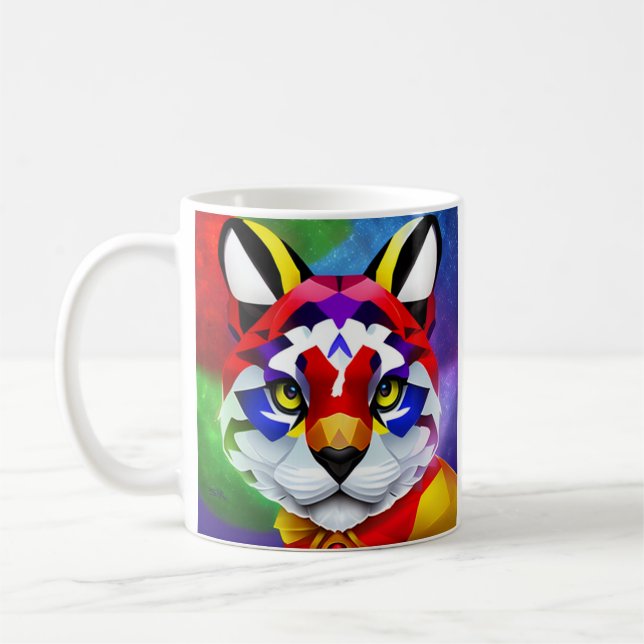 Alexander's Cat white right hand mug (Left)