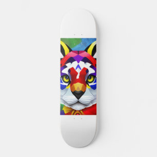 Alexander's Cat white skateboard