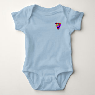 Alexander's Dog baby blue bodysuit pocket