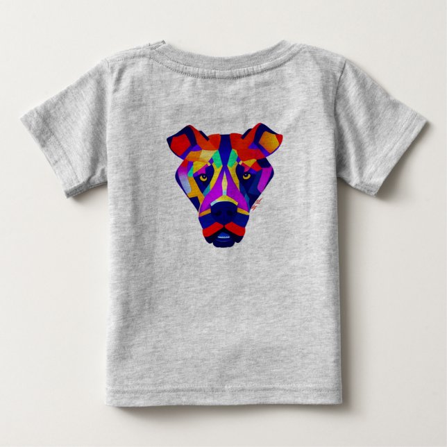 Alexander's Dog baby grey T-shirt back (Back)