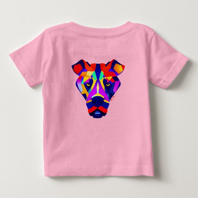 Alexander's Dog baby pink T-shirt back (Back)