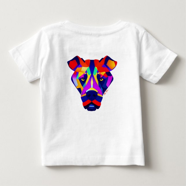 Alexander's Dog baby white T-shirt back (Back)
