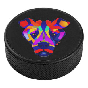 Alexander's Dog black hockey puck
