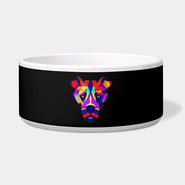 Alexander's Dog black large pet bowl (Front)