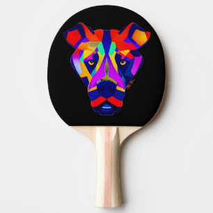 Alexander's Dog black ping pong paddle