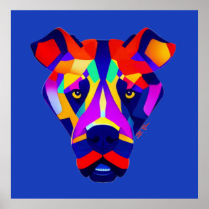 Alexander's Dog blue matte poster