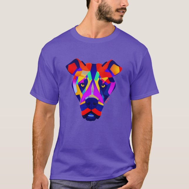 Alexander's Dog men purple T-shirt (Front)