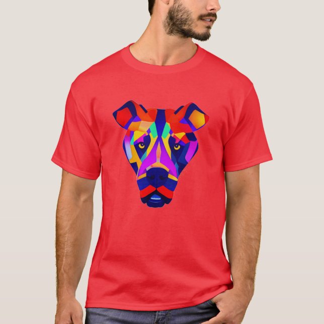 Alexander's Dog men red T-shirt (Front)