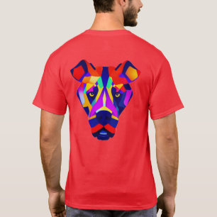 Alexander's Dog men red vivid shirt back