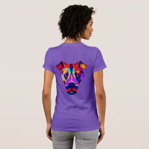 Alexander's Dog women purple slim T-shirt back