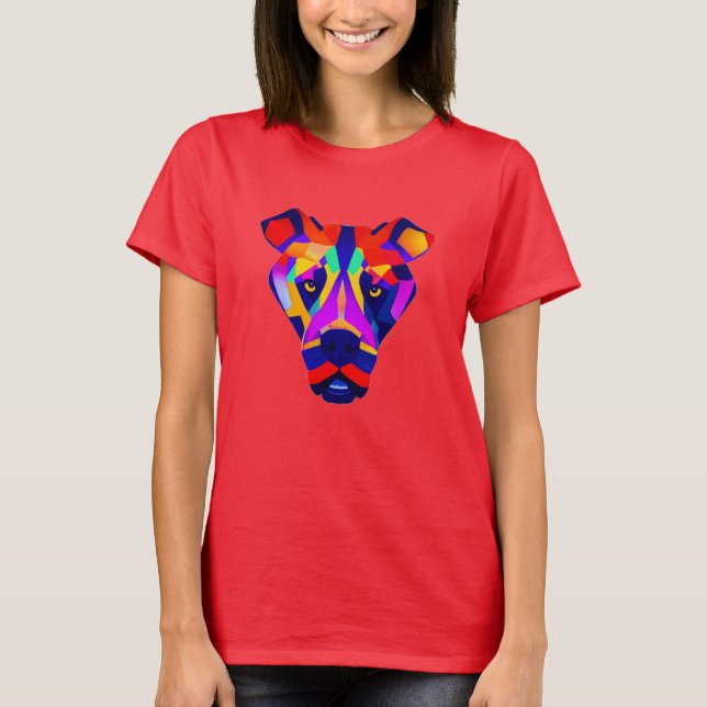 Alexander's Dog women red T-shirt (Front)