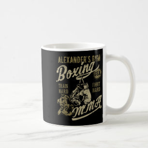 Alexanders Gym Boxing MMA Retro Design for Name Coffee Mug