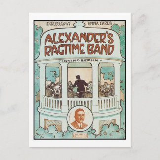 Alexander's Ragtime Band Vintage Songbook Cover Postcard