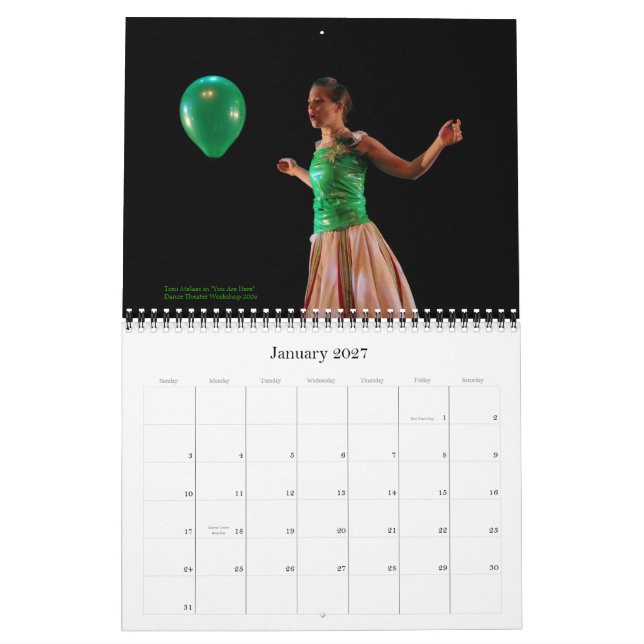 Alexandra Beller/Dances 2008 Calendar (Jan 2027)