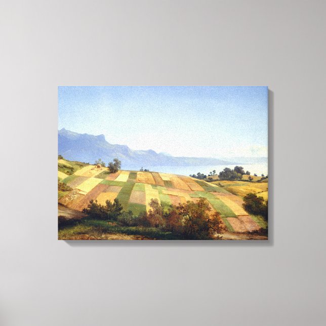 Alexandre Calame Swiss Landscape Canvas Print (Front)