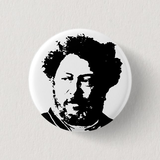 Alexandre Dumas 3 Cm Round Badge (Front)