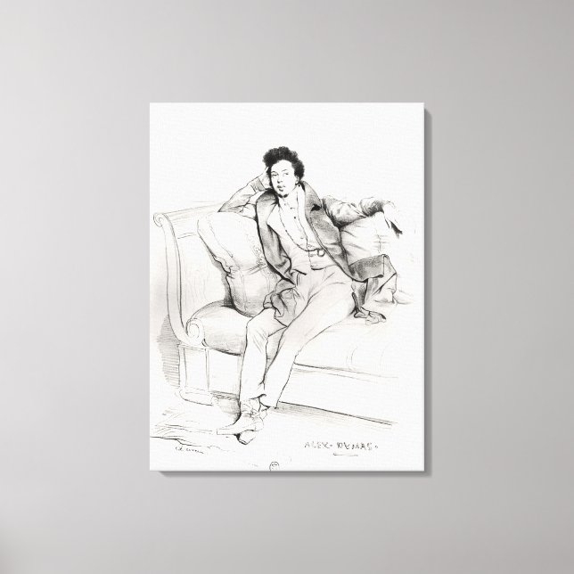 Alexandre Dumas Pere Canvas Print (Front)