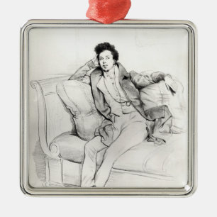 Alexandre Dumas Pere Metal Tree Decoration