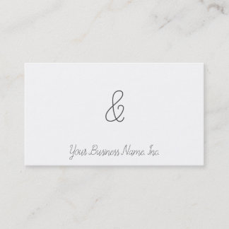 Alexandrea Ampersand Business Card
