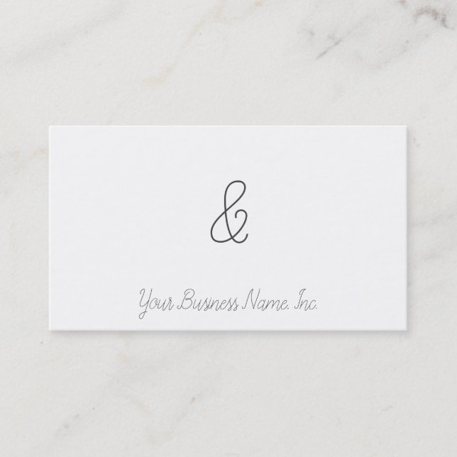 Alexandrea Ampersand Business Card (Front)