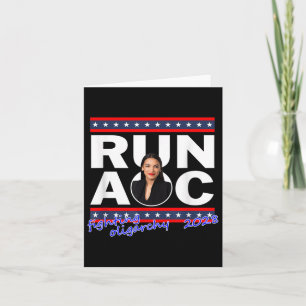 Alexandria 2028 Aoc For President 2028 Card