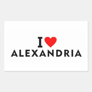 Alexandria city Egypt USA Romania united states am Rectangular Sticker