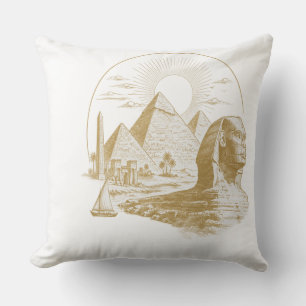 Alexandria Egypt Heritage Minimal Design Cushion
