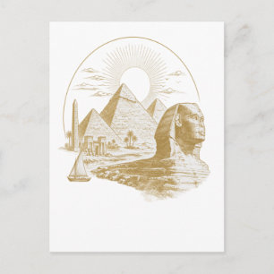 Alexandria Egypt Heritage Minimal Design Postcard