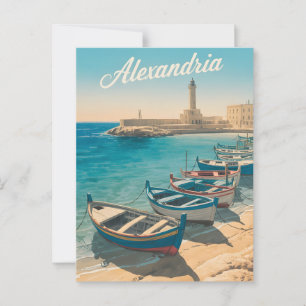 Alexandria Egypt vintage Postcard