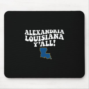 Alexandria Louisiana Y'all La Southern Accent Vaca Mouse Pad