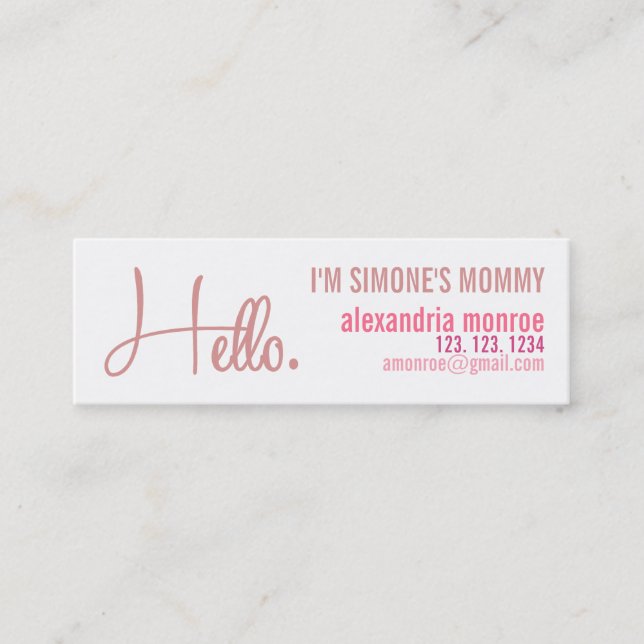 ALEXANDRIA MONROE CALLING CARD (Front)