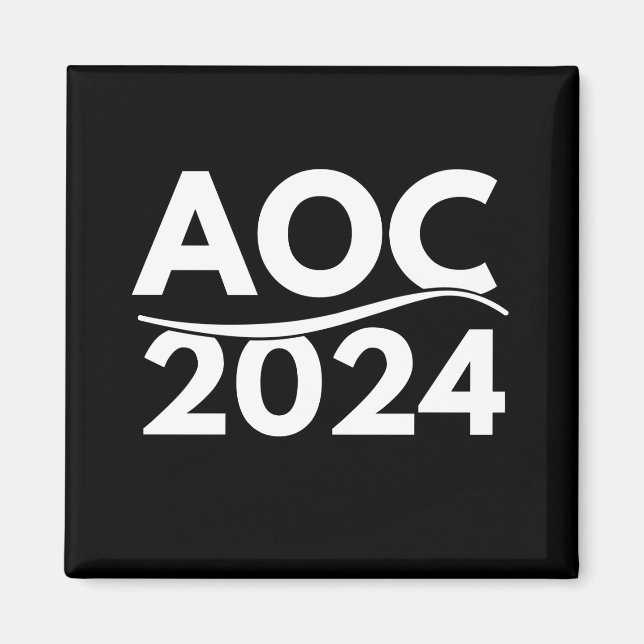 alexandria ocasio cortez 2024, aoc 2024, aoc magnet (Front)
