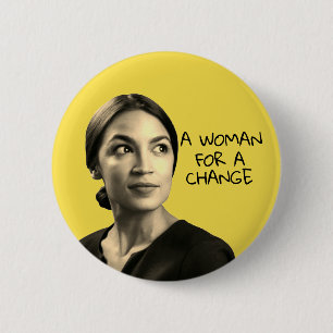 Alexandria Ocasio Cortez 6 Cm Round Badge