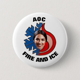 Alexandria Ocasio-Cortez 6 Cm Round Badge