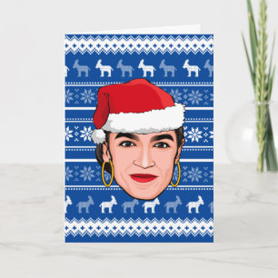 Alexandria Ocasio-Cortez (AOC) Christmas Card