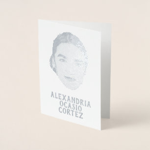 ALEXANDRIA OCASIO CORTEZ CUSTOM FOIL CARD