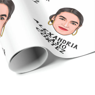 ALEXANDRIA OCASIO CORTEZ CUSTOM WRAPPING PAPER