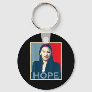 Alexandria Ocasio-cortez Hope _ Aoc _ New Green De Key Ring