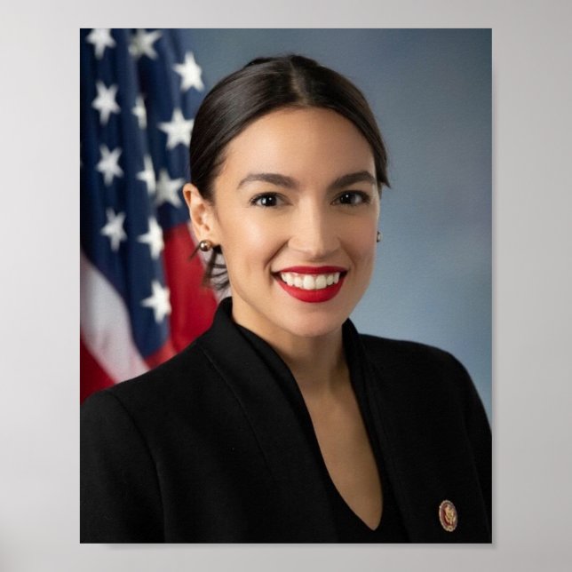 Alexandria Ocasio Cortez Official Portrait Poster (Front)