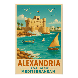 Alexandria – Pearl of the Mediterranean Poster