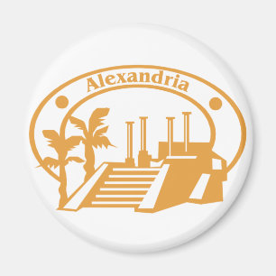 Alexandria Stamp Magnet