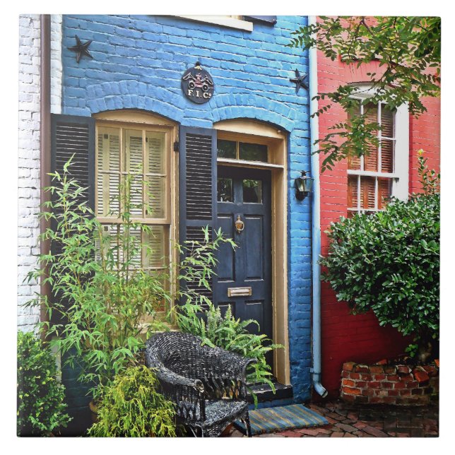 Alexandria VA -  Building With Fire Mark Tile (Front)