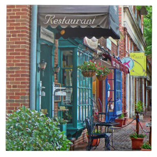 Alexandria VA - Restaurant on N Washington St Tile