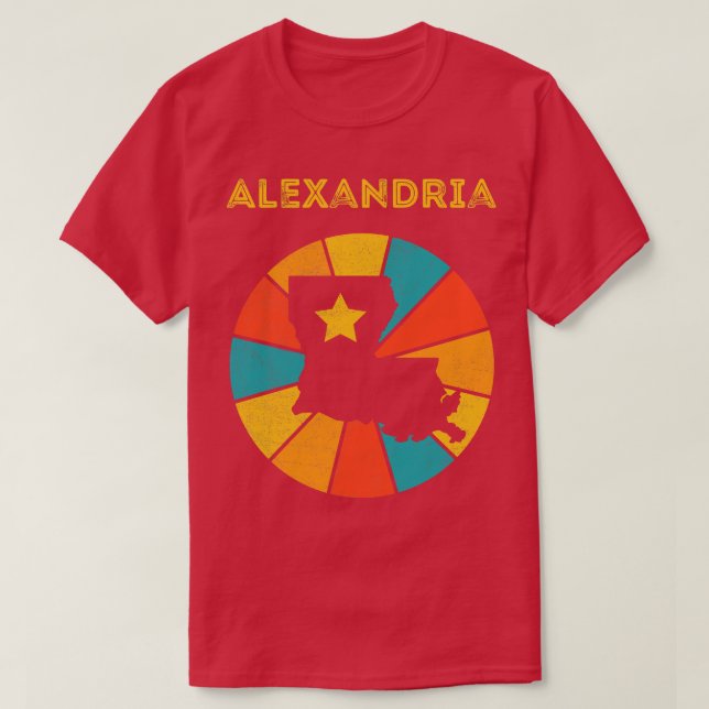 Alexandria  Vintage Distressed Souvenir 1 T-Shirt (Design Front)